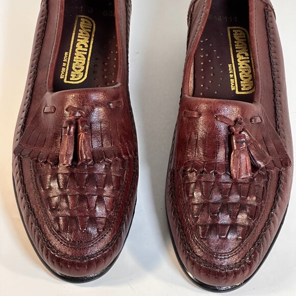 Men's size 6.5 Brown leather moccassins - Picture 4 of 13